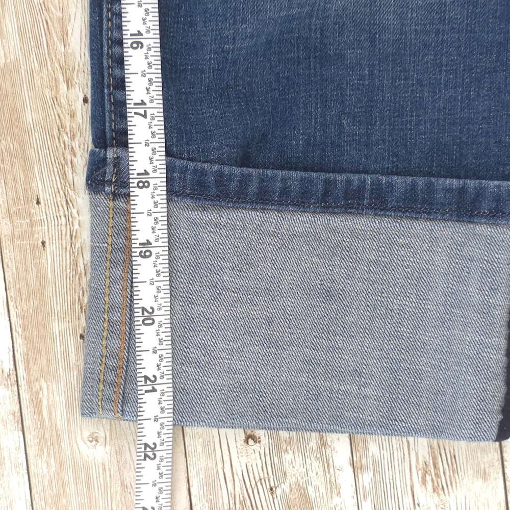Banana Republic Jeans Size 30 10 Capri Low Rise Medium Wash Cuffed Blue Stretch - Picture 6 of 9
